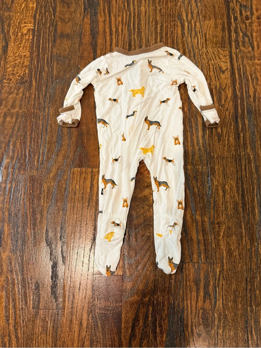 Kyte Baby Dog-Print Zippered Footie
